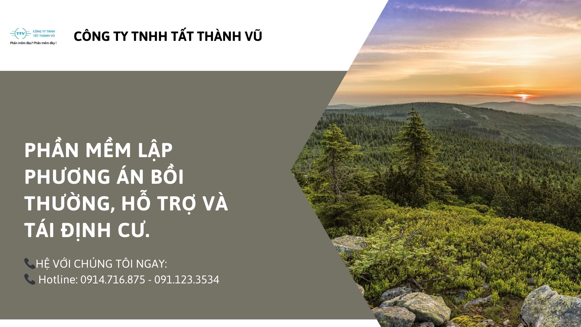 Phần mềm Lập phương án bồi thường, hỗ trợ và tái định cư.